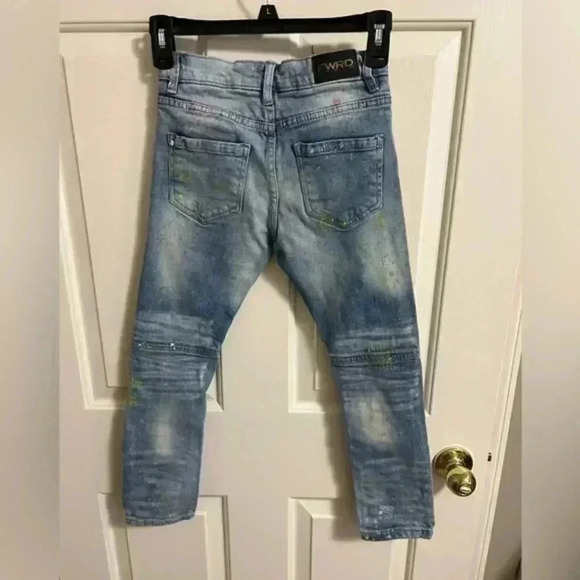 Kid’s FWRD DENIM &‎ CO. Paint Drip Jeans Size 10 - Picture 4 of 7